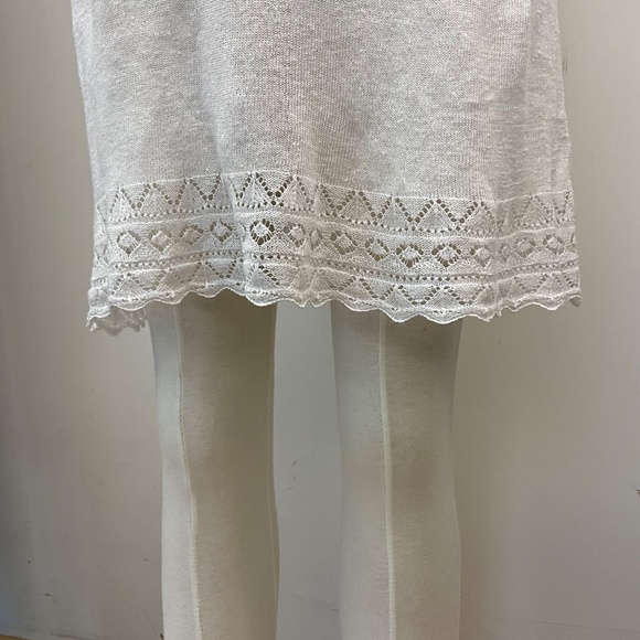 ๐ค Stewart+Brown Organic Linen Knit Dress โ White, Small ๐ค - Picture 3 of 4